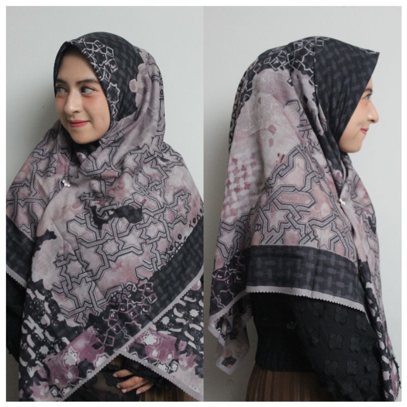 KERUDUNG SEGIEMPAT VOAL PRINTING SYARI PART 2-2.11