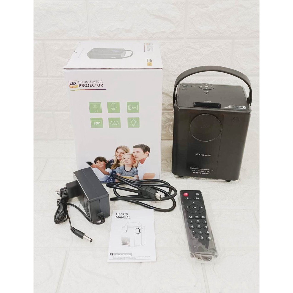 C500 Proyektor 480P LED Projector Wireless Connect C500S Ponsel Mirroring Proyektor 659091/659092