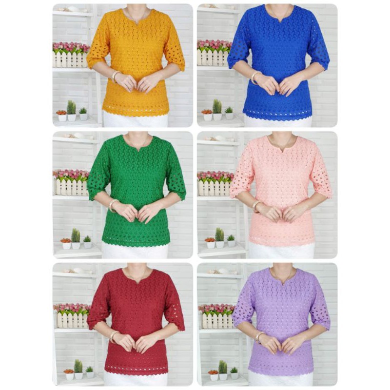 Katun bolong blouse