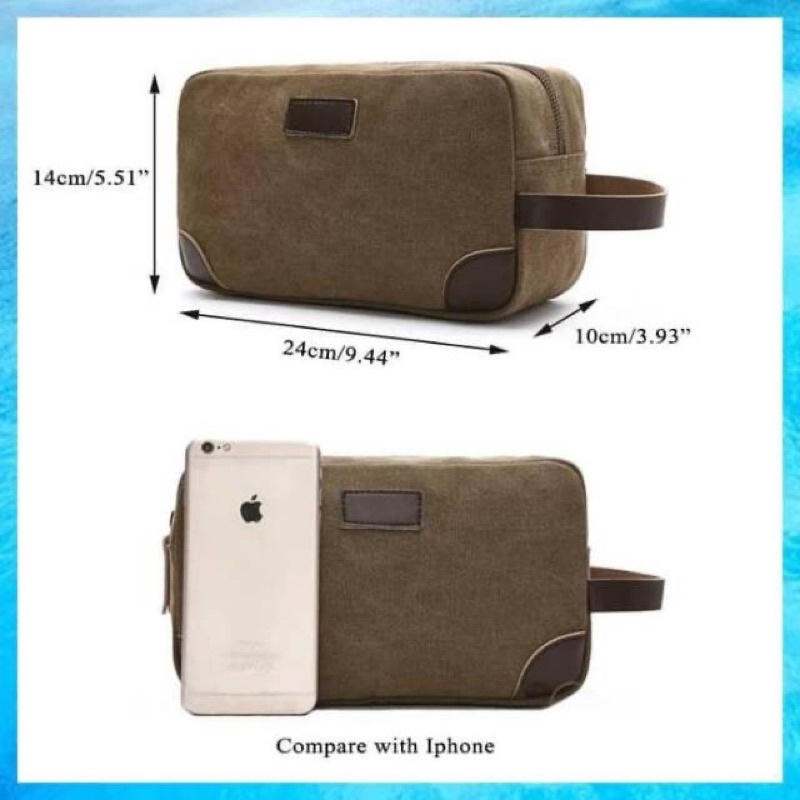 Handbag clutch tas kanvas mugu original legums tas tangan pria_wanita