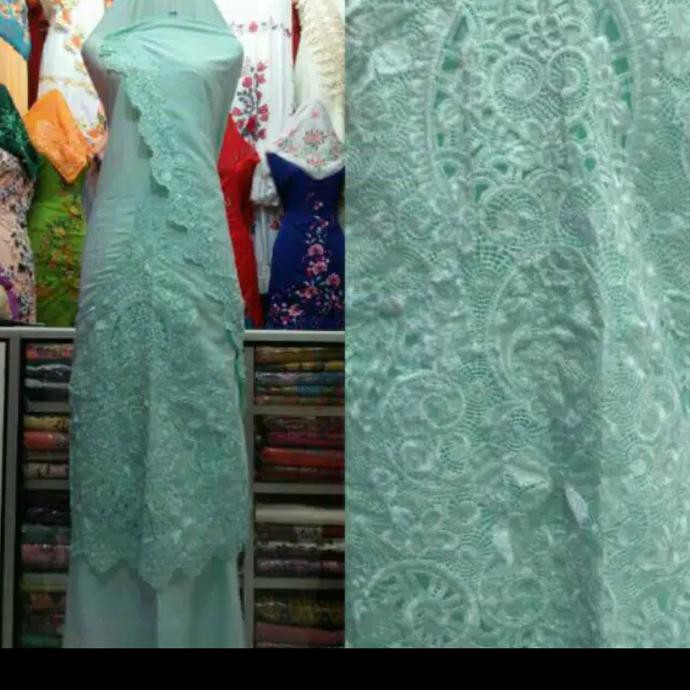 Mukena Jumbo - Bukittinggi Original Mukena Bordir Mewah Toska Bordiran Sulaman