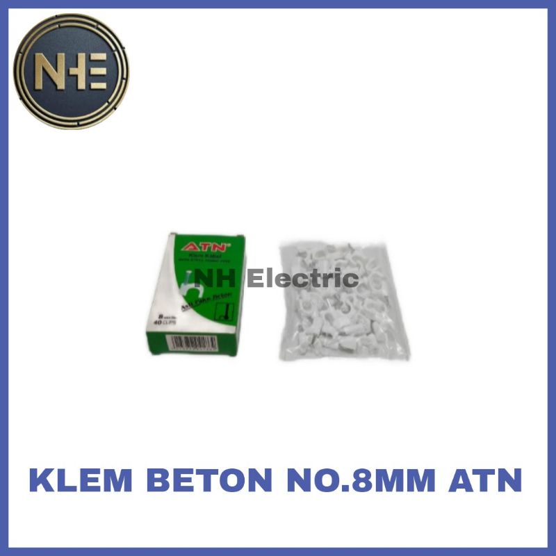 Klem Kabel No.8mm Atn - Klem Kabel Paku Beton No.8mm Atn