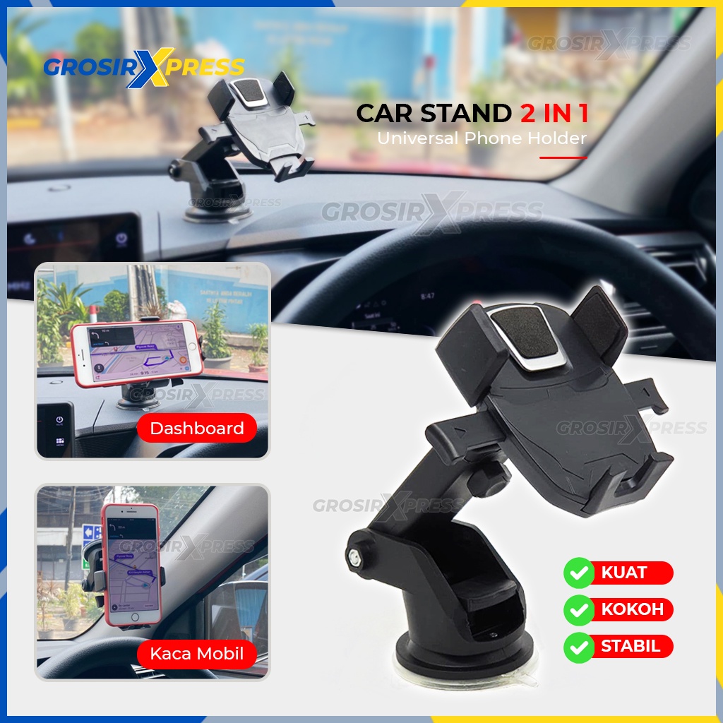 stand hp mobil dudukan penahan car holder handphone tempel di dashboard original NB19