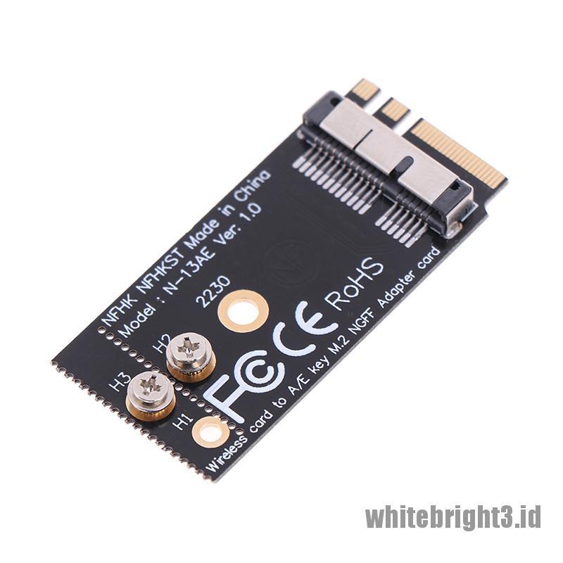 &lt; White3 &gt; BCM94360CS2 BCM943224Pciebt2 Modul Kartu wireless WIFI 12 + 6 Pin Ke NGFF