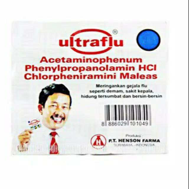 Ultraflu 1 Strip isi 4 tablet Ed : Feb 2024