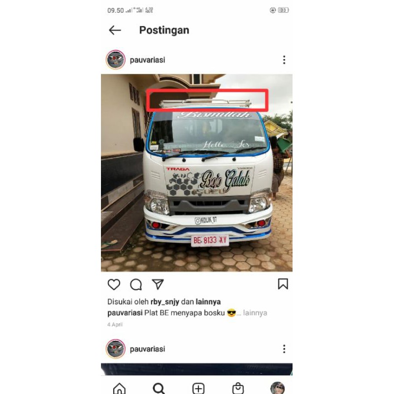 rak kabin stainlis traga