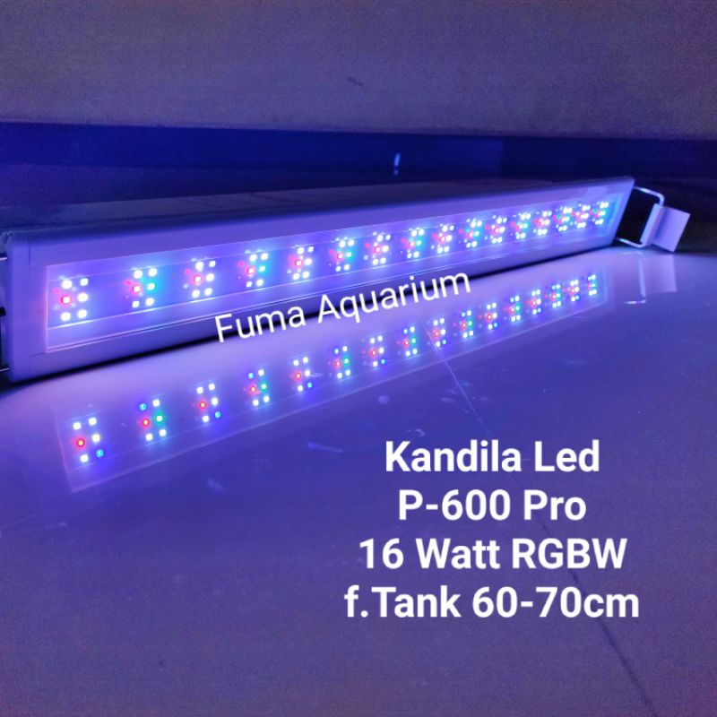 KANDILA P-600 PRO Lampu Gantung Lampu atas Led Aquarium Aquascape RGBW 16watt 60-70cm Pro Series