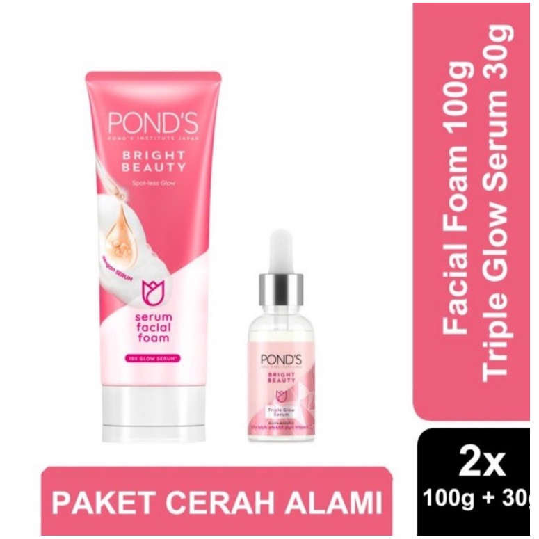 Paket Ponds Bright Beauty +Facial Foam & Serum 30Ml