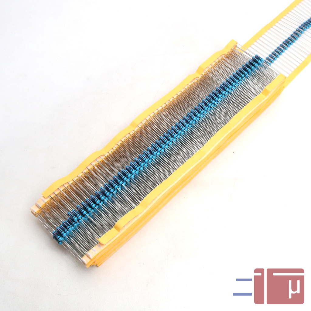 x10 Resistor 2K2 2.2K 1/2W Metal Film 1% Taiwan Kaki Tembaga