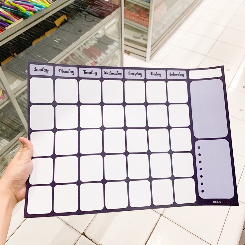 

Wall Planner Daily Scheduler (Planner Bulanan)