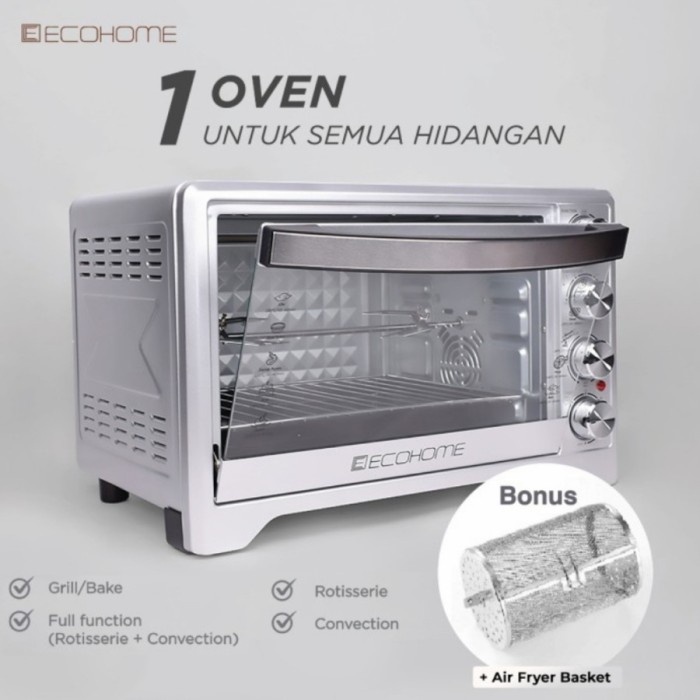 Oven Electric Platinum Ecohome EOP-888 Capacity 38L