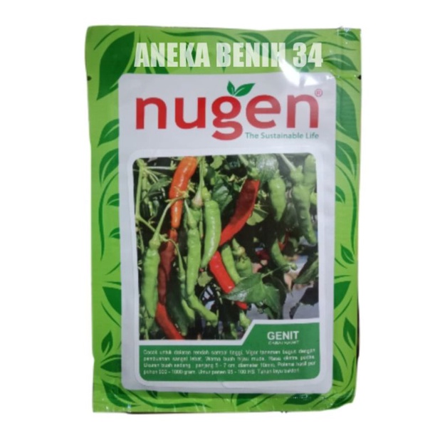 Benih Cabe Rawit Hijau Genit 10Gram @Cap Nugen
