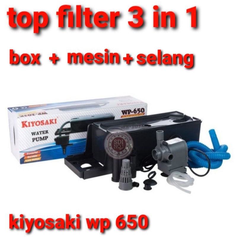 kiyosaki water pump wp-650 power head aquarium+box+mesin