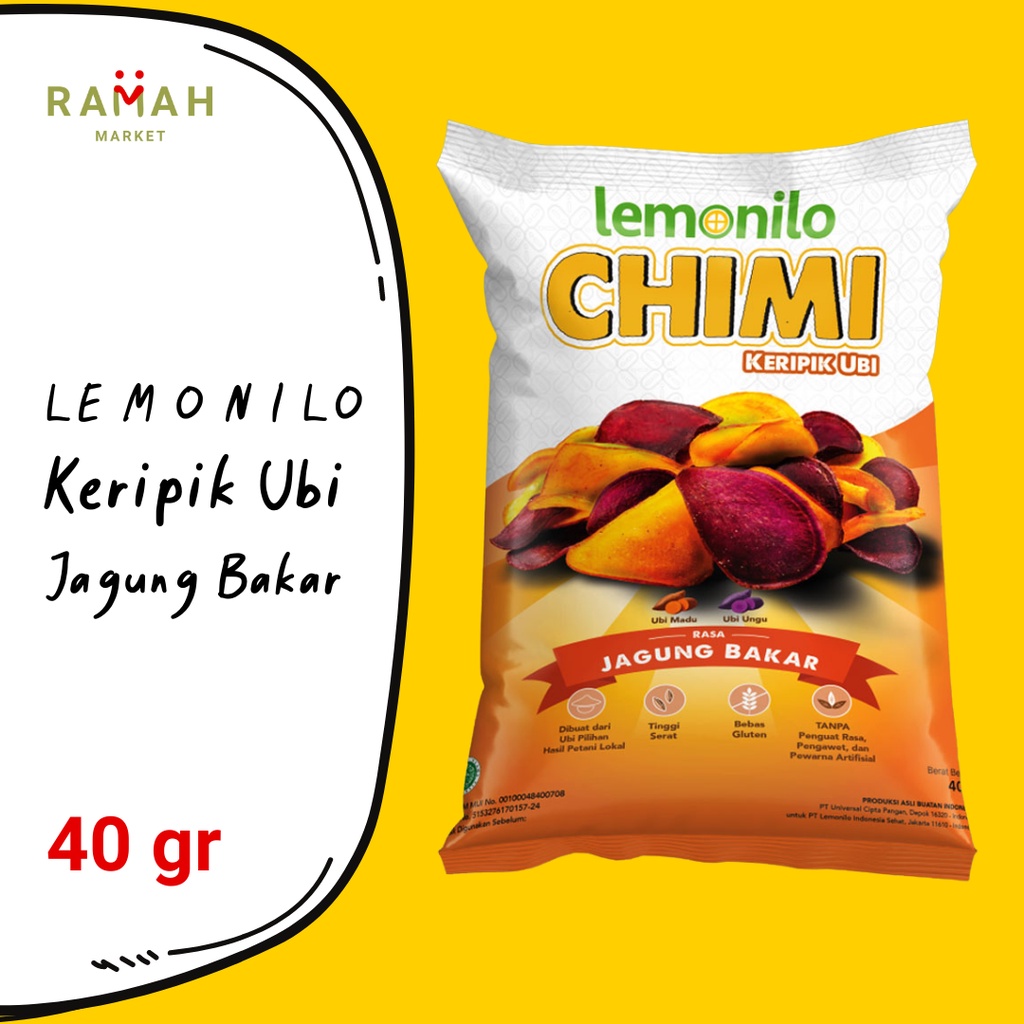 

Lemonilo Chimi Keripik Ubi Rasa Jagung Bakar 40gr