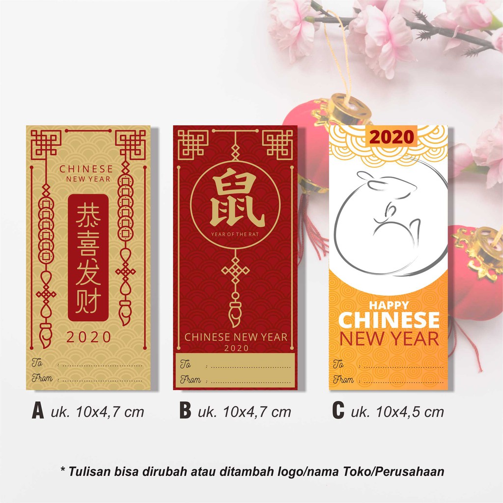 

Stiker/StikerUcapan/label hadiah Imlek / Tahun Baru China 2020 Vol.4