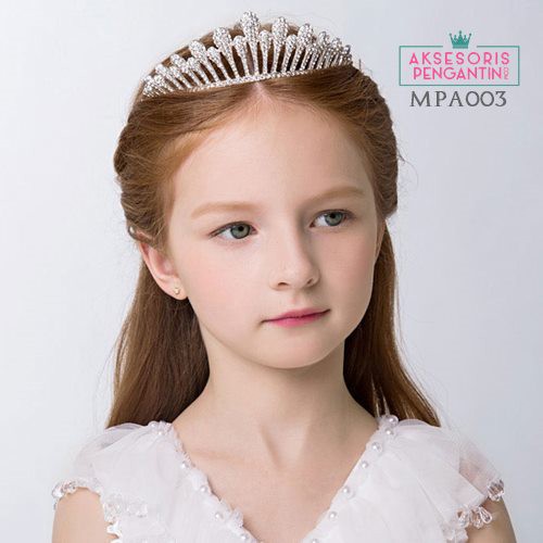 (LIMITED) AKSESORIS SIMPLE CROWN MAHKOTA PESTA WEDDING ANAK WANITA MPA004