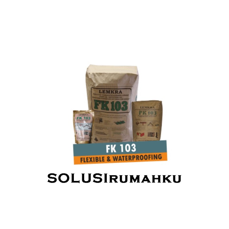Lemkra Fk 103 Uk 1 Kg Perekat Serbaguna Kedap Air Semen Waterproofing Shopee Indonesia