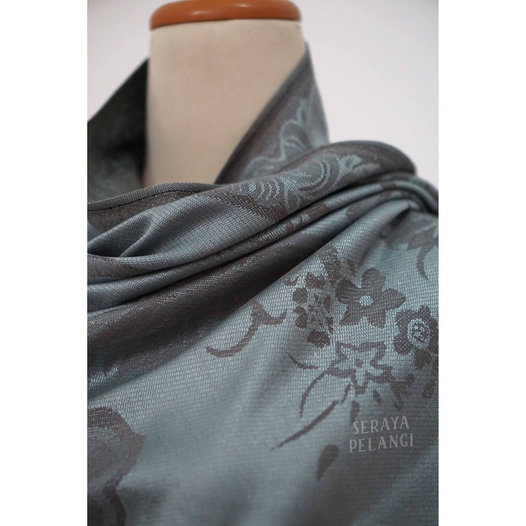 Pashmina Cashmere Keong 06 | Motif Keong/Bunga | Selendang | Scarf | Syal | Shawl | Pasmina Kashmir | Souvenir | Hadiah | Gift | Aksesoris Fashion | Import Quality | Grosir Murah