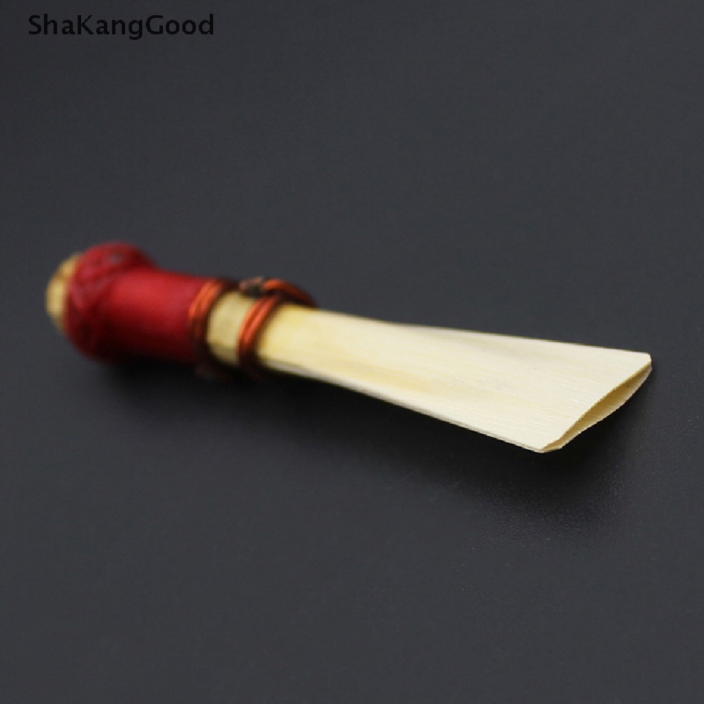 Skid 1pc Bassoon Reed Kekuatan Medium Dengan Case