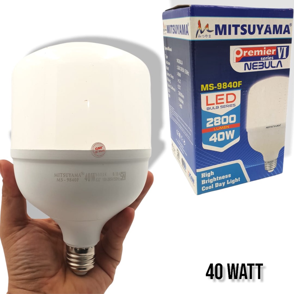 Bohlam lampu LED 40 watt MS 9840F Mitsuyama Nebula Premier