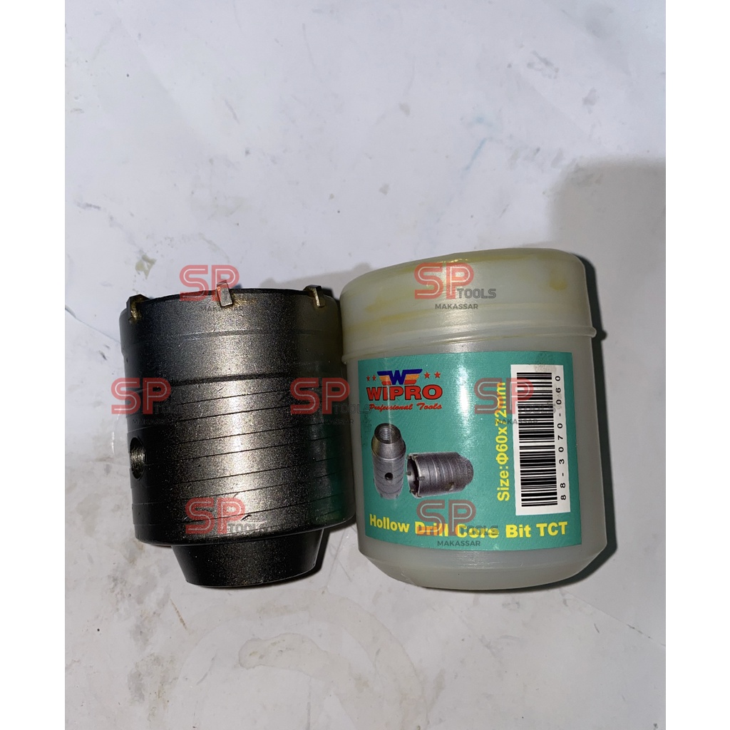 HOLE SAW BETON / HOLE CUTTER / HOLLOW DRILL CORE BIT TCT 60 MM WIPRO