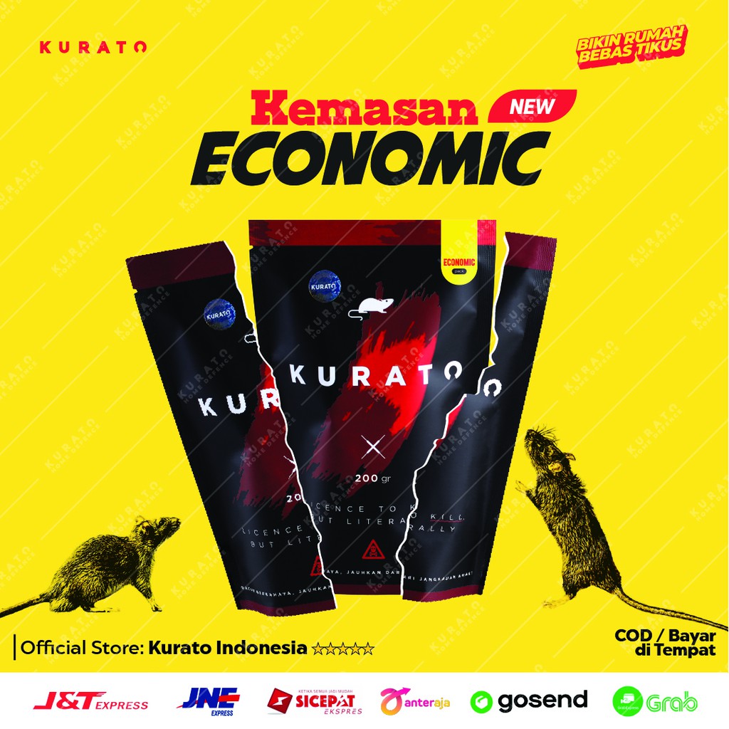 KURATO ORIGINAL Satu pack Racun Tikus Ampuh Anti Tikus Terlaris Umpan Block Bukan Kamper Kapur Barus