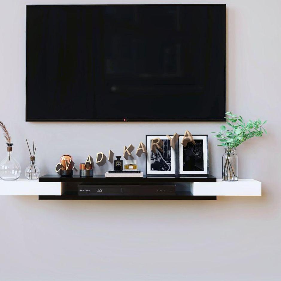 [8P8➫] Rak Tv Dinding Minimalis Dekorasi Meja Gantung Susun Serbaguna Hiasan Tempat Penyimpanan Mult