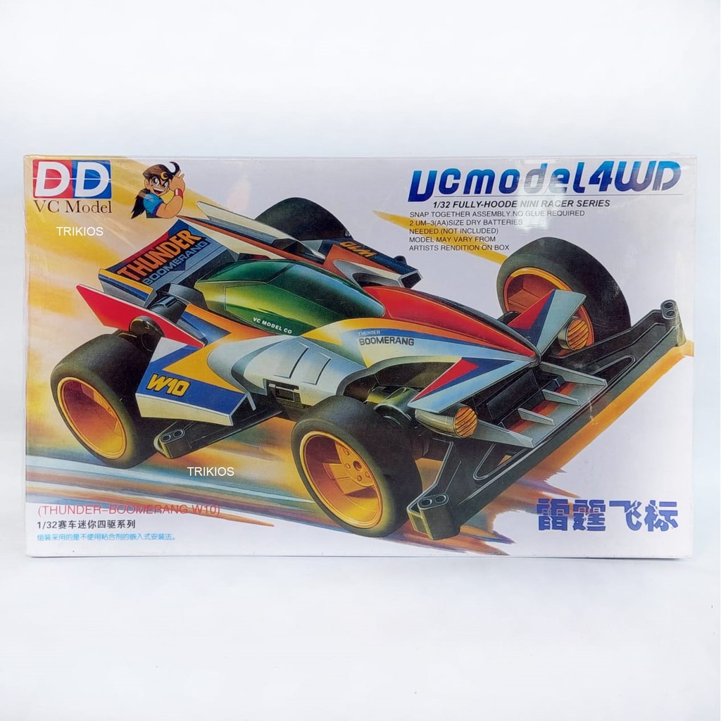 Rep. Tamiya Mini 4wd Merk Ruize Thunder Boomerang W10 Super TZ Chassis