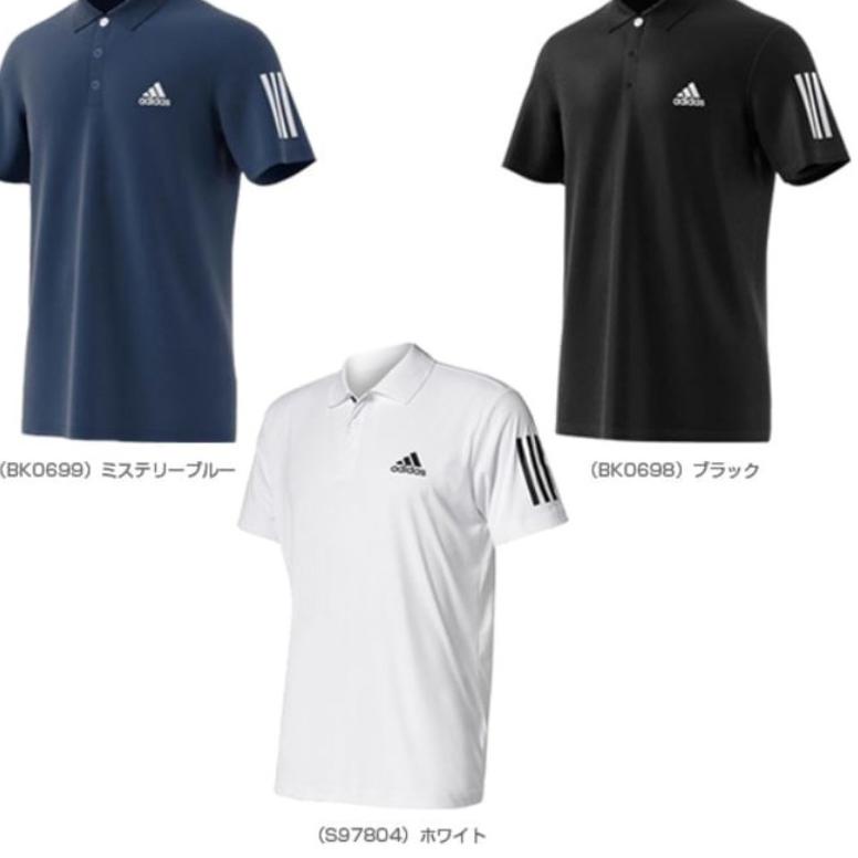 LYW Kaos Baju Kerah Polo Shirt Polos Adidas Stripe Sport Casual Obral Murah custom YG Terlarisー