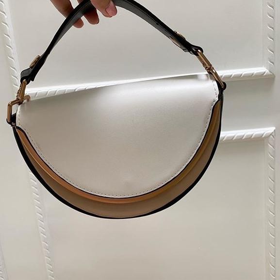PHB CK426 Croc Effect Half Moon Bag .