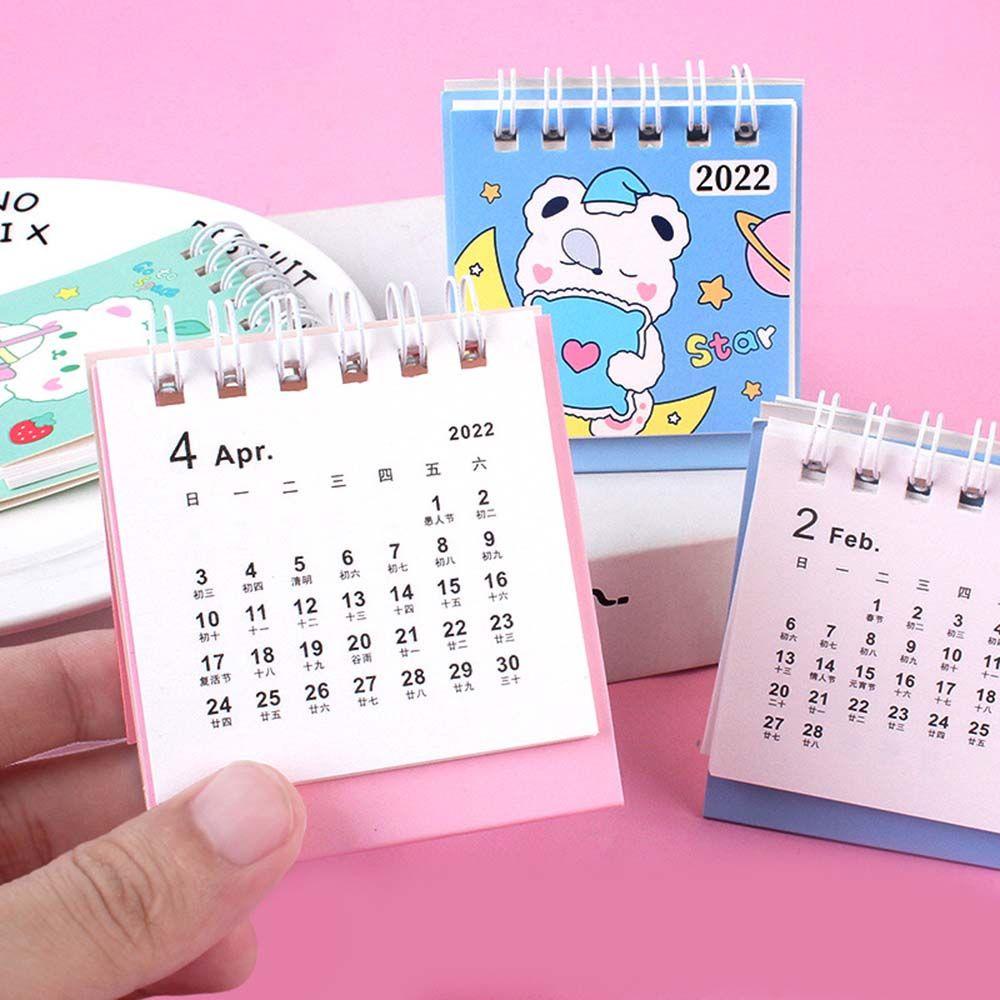 Lanfy 2022kalender Kreatif Kawaii Perlengkapan Kantor Sekolah Alat Tulis Siswa Agenda Tahunan Organizer Jadwal Rencana