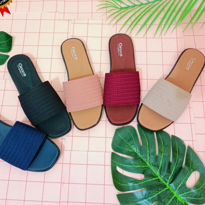 [>TERLARIS<] Grace [milea Slop] /sandal rajut selop wanita/sandal tali dixie rajut/sendal selop koko
