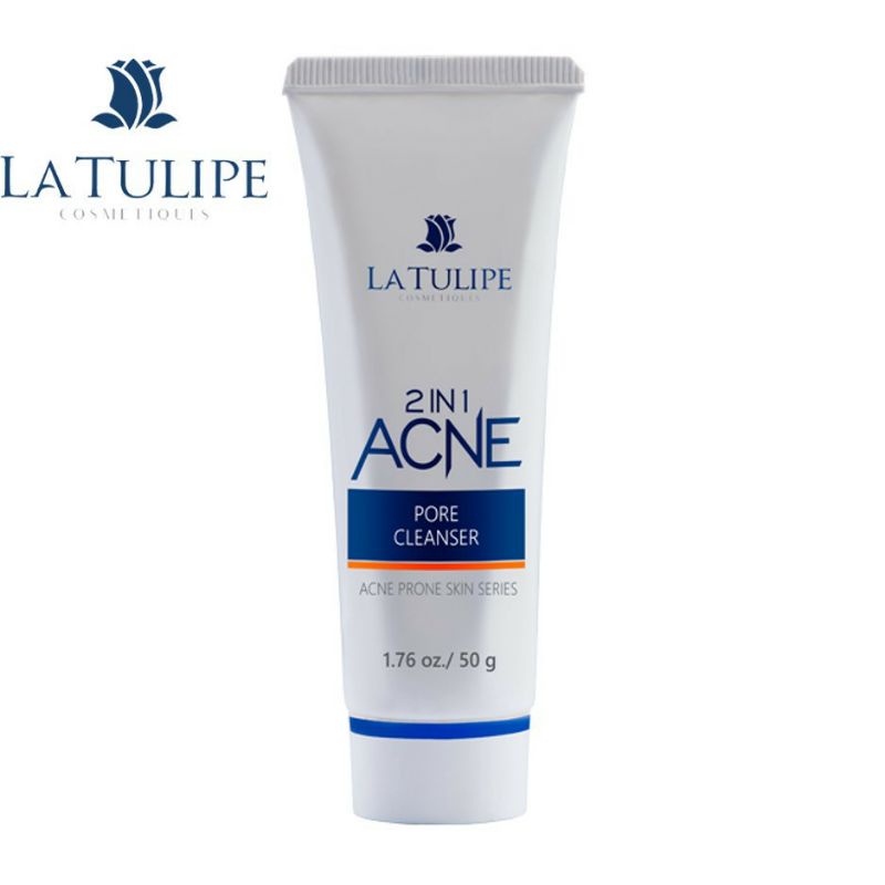 LA TULIPE 2 IN 1 ACNE PORE CLEANSER / Latulipe Sabun Wajah Untuk Kulit Berjerawat