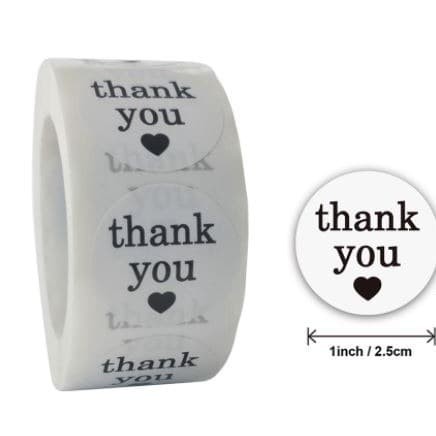 

Label Sticker THANK YOU stiker kemasan hamper kue souvenir kado pesta Q