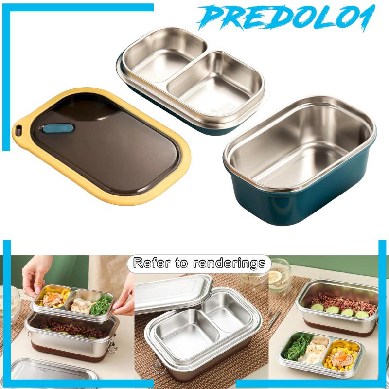 Kotak Makan Bento Bahan Stainless Steel Ukuran 1200ml Untuk Piknik / Camping