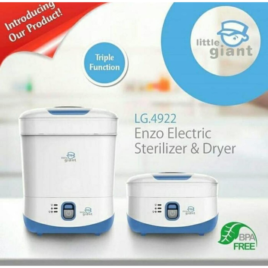 Little Giant LG 4922 Enzo Electric Sterilizer &amp; Dryer Steril Botol susu