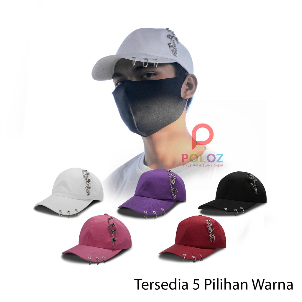 TERMURAH TOPI BASEBALL RING KOREA TOPI ANTING RING BESI