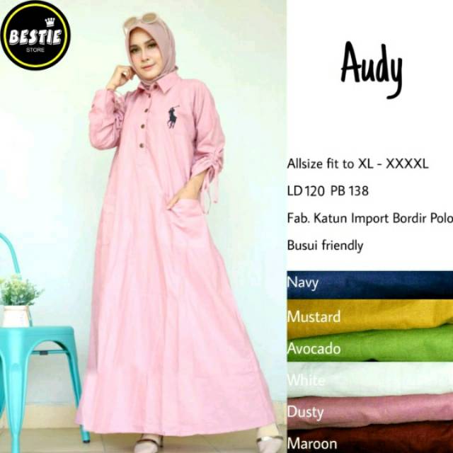 Audy maxy baju gamis wanita muslim murah