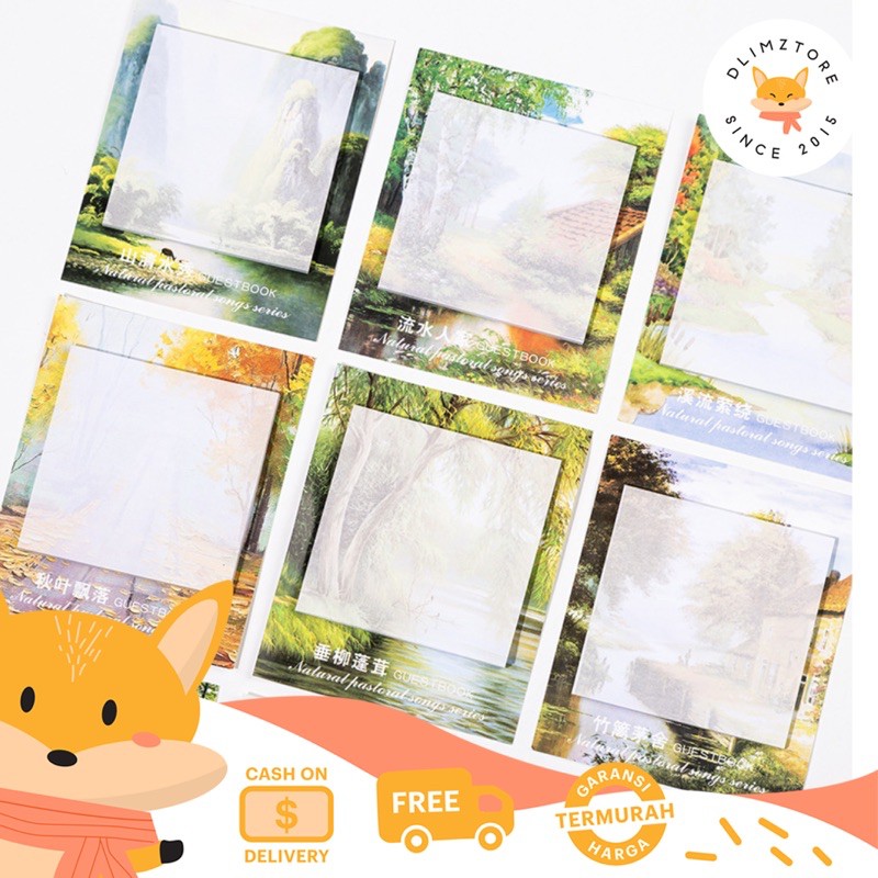 

[DZ] ST223 - Sticky Note Hutan Jungle/ Sticky Notes Lukisan