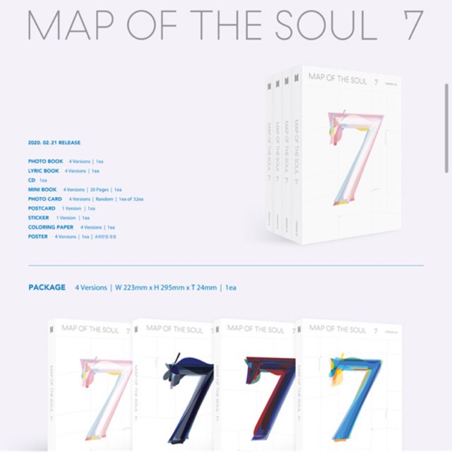 Harga Album Bts Map Of The Soul 7 Version 4