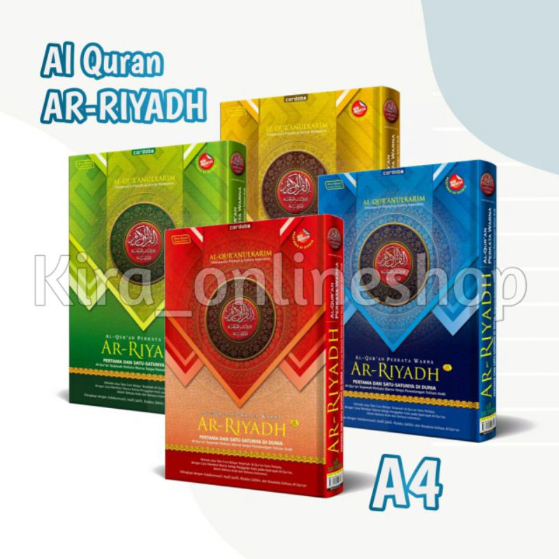 Al Quran AR-RIYADH A4, Terjemahan Perkata & Tajwid Warna