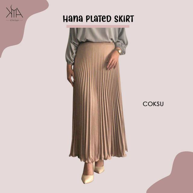 

KIA-Hana Pleated Skirt Cream