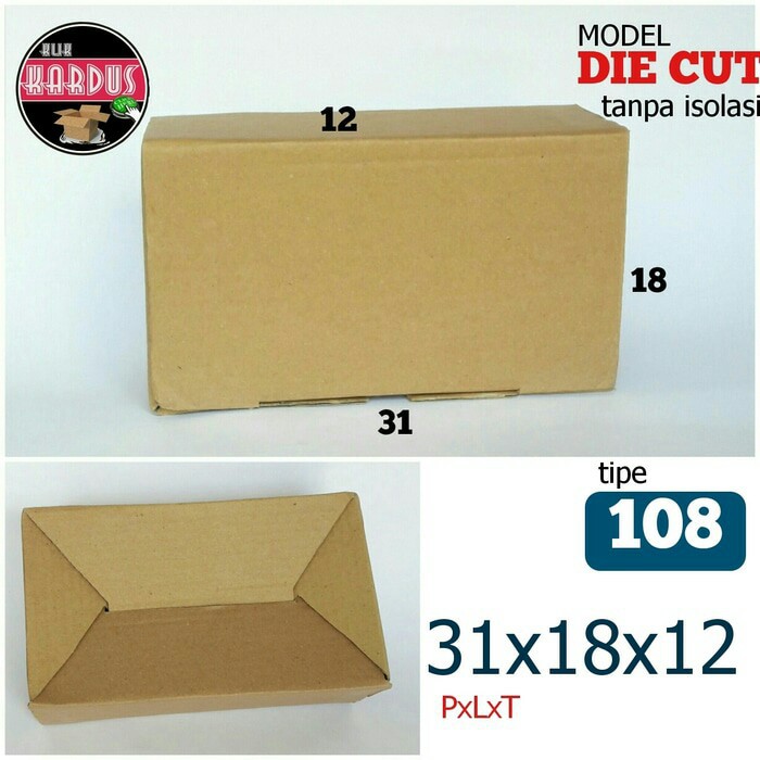 

KARDUS SEPATU 31X18X12 CM/KARDUS POLOS PACKING DOS DUS BOX KOTAK