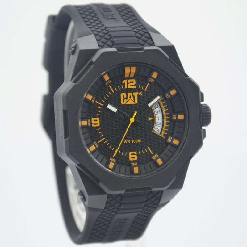 jam tangan pria caterpillar LM-121.21.731.strap rubber sport analog tanggal aktif garansi resmi 2 ta