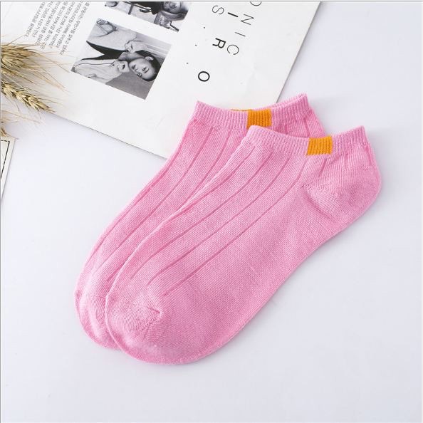 Kaos Kaki Wanita Polos Pendek Aksesoris Sepatu Murah Semata Kaki - LPM Shop-PINK MUDA KKI