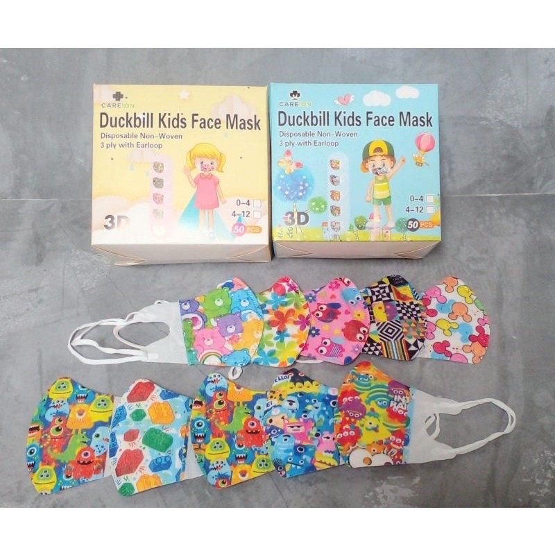 Masker Duckbill BABY BALITA Motif Terbaik 10pcs