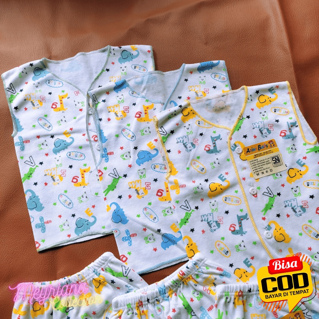 Kualitas SNI - 9 PCS Baju Bayi Kutung Celana Pop Kacamata Dan Topi Bayi Baru Lahir Special Quality