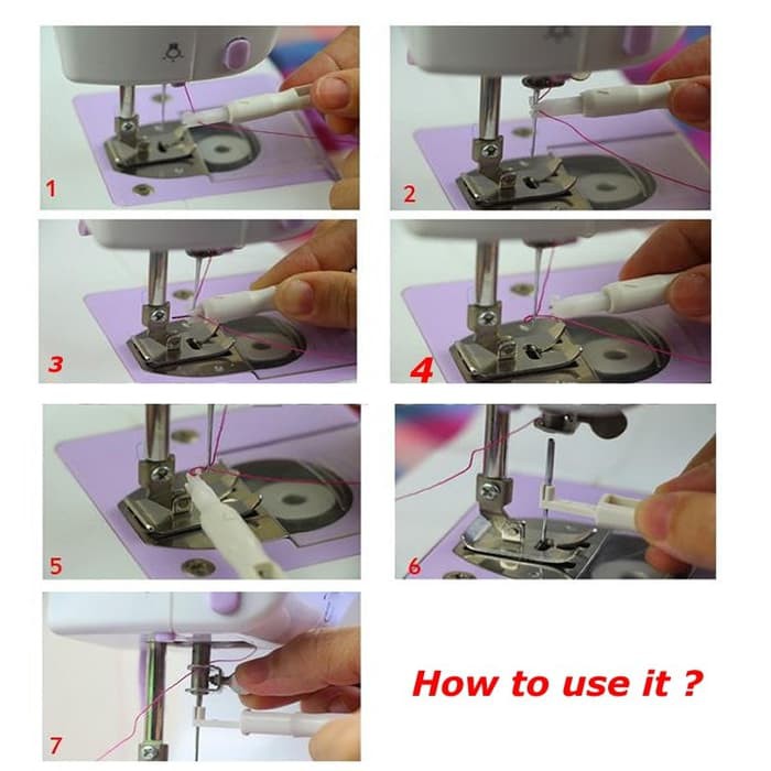 Needle Threader Insertion - Alat Pasang Jarum dan Benang Mesin Jahit