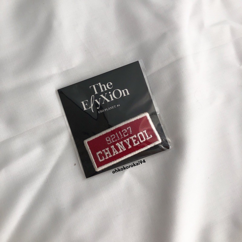 THE ELYXION WAPPEN BADGE CHANYEOL EXO