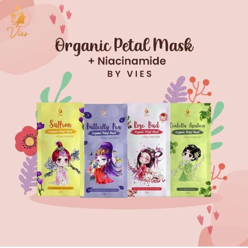 MASKER PETAL ORGANIK / ORGANIC PETAL MASK (OPEN RESELLER, AGEN DAN DISTRIBUTOR)